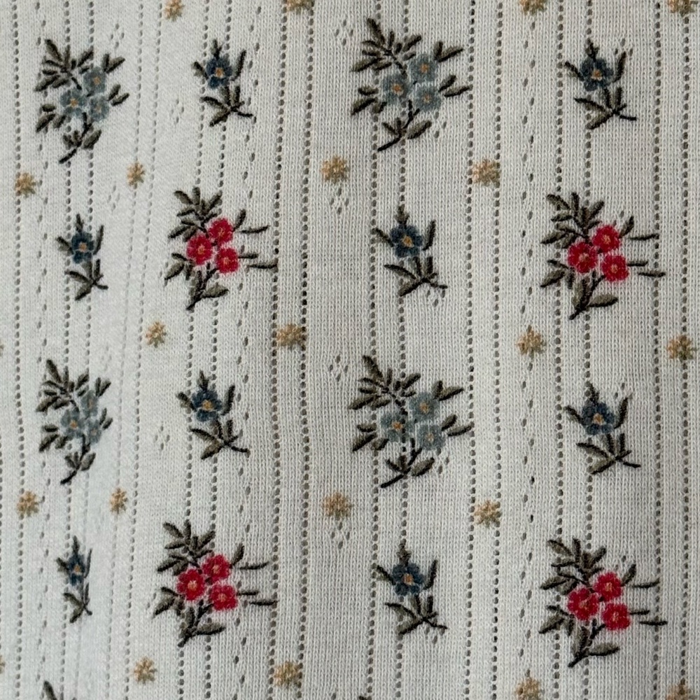 Rare Like New Doen floral cotton T-shirt size Small - Picture 4 of 7